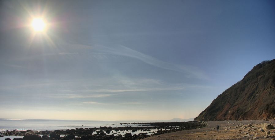 Weston Beach near Sidmouth.