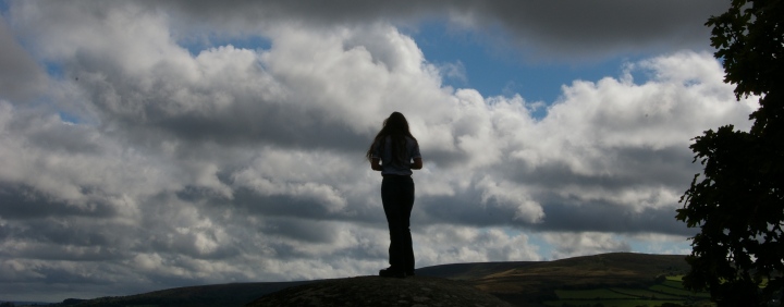 My wife on Mushroom Rock