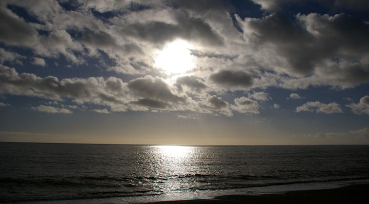 A lovely and warm January day on the beach at Salcombe Regis, a welcome relief after the bitter weather experienced in December.